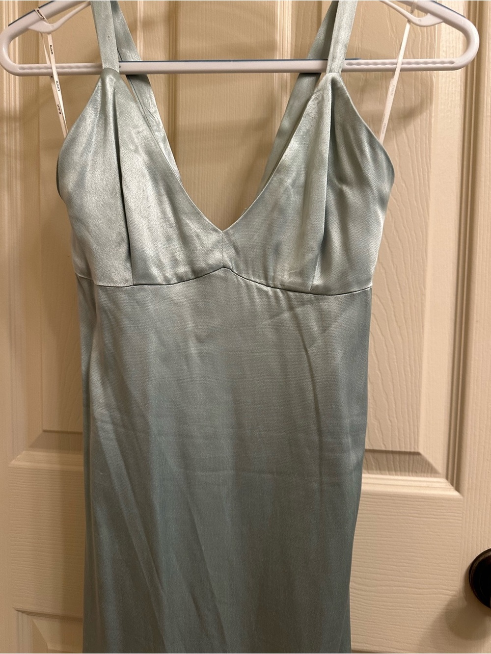 Elliatt Silky Sage Green Slip Dress